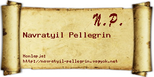 Navratyil Pellegrin névjegykártya